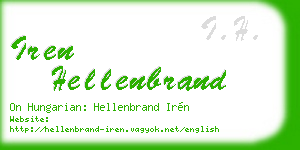iren hellenbrand business card