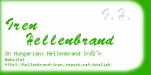 iren hellenbrand business card